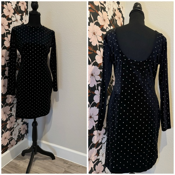 H&M Long-sleeved Bodycon Dress Size M - Picture 4 of 11